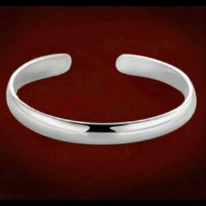 Silver Smooth Cuff Bracelet